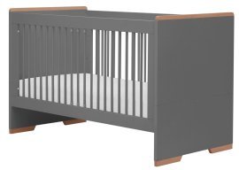 Pinio - Otroška postelja Snap - 70x140 cm - temno siva