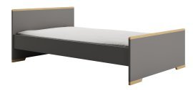 Pinio - Otroška postelja Snap - 120x200 cm - temno siva