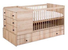 Little Sky - Otroška postelja Kompakt - 60x120 cm - bukev