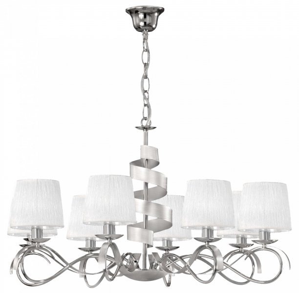 Candellux - Viseča stropna svetilka Denis 8x40W E14 Chrome 