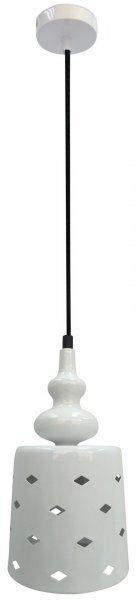Candellux - Viseča stropna svetilka Hamp 15/26 1x60W E27 White