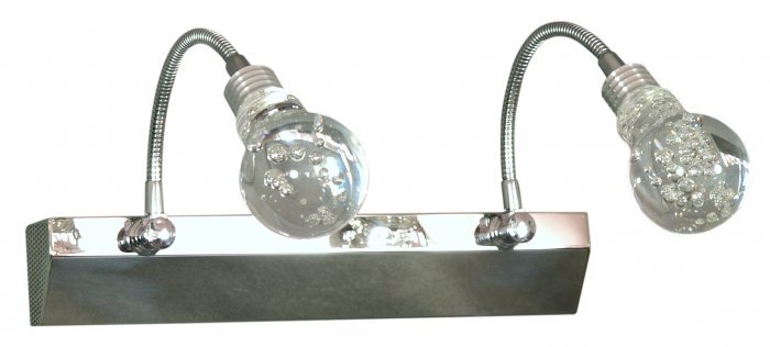 Candellux - Stenska svetilka Acrylic 2x2W LED Chrome/Transparent 