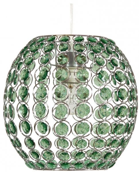 Candellux - Viseča stropna svetilka Rica 28 1x40W E27 Green 