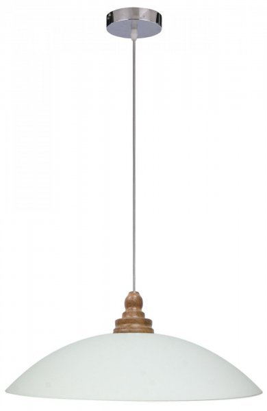 Candellux - Viseča stropna svetilka Dako 40 1x60W E27 Chrome/Wood