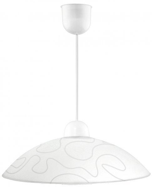 Candellux - Viseča stropna svetilka Malibu1x60W E27 White