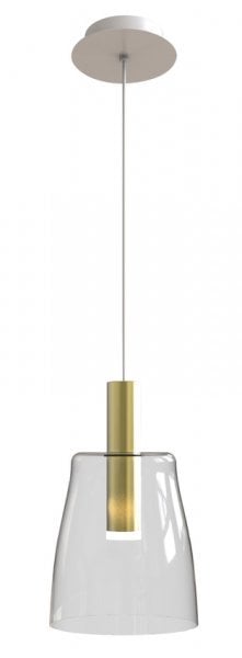 Candellux - Viseča stropna svetilka Modena-2 1x5W LED 3000K Golden