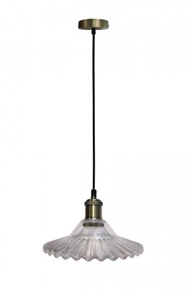 Candellux - Viseča stropna svetilka Geneva 1x40W E27 Glass