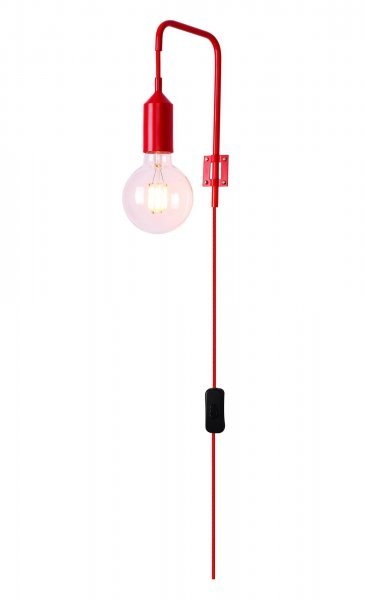 Candellux - Stenska svetilka Laren 1x40W E27 Red