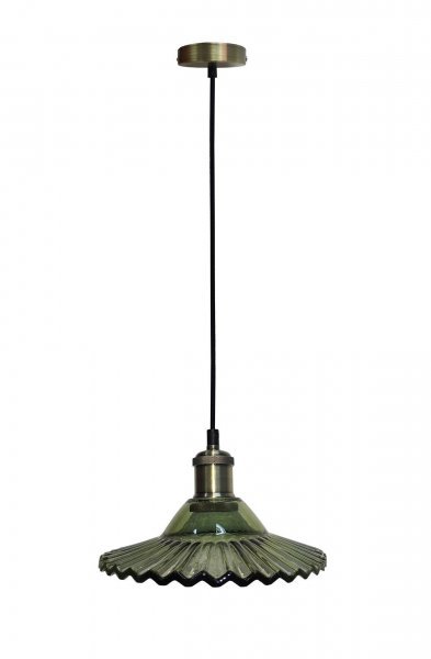 Candellux - Viseča stropna svetilka Geneva 1x40W E27 Green