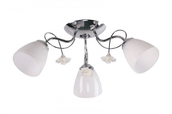 Candellux - Viseča stropna svetilka Ariam 3x40W E27 White