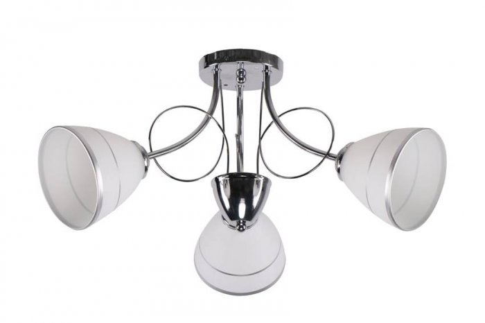 Candellux - Viseča stropna svetilka Elotte 3x40W E27 White