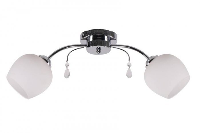 Candellux - Stropna svetilka Zachera 2x40W E27 White