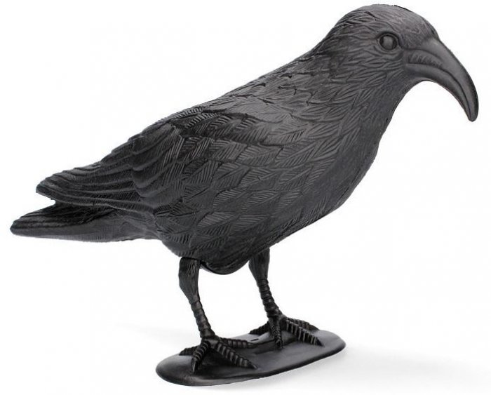 Chomik - Vrtna figurica - Raven - PTA0265