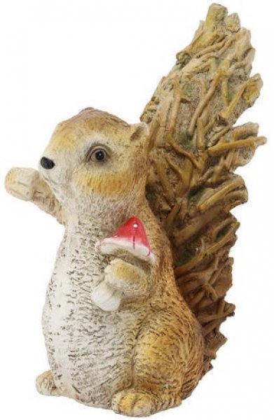 Chomik - Vrtna figurica - Veverica z gobami - GOT6586