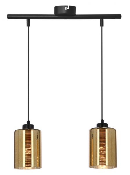 Candellux - Viseča svetilka Cox 2x60W E27 - zlata