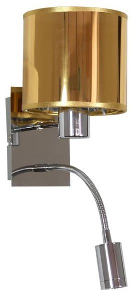 Candellux - Stenska svetilka Sylwana 1x40W E14 + LED - zlata/krom