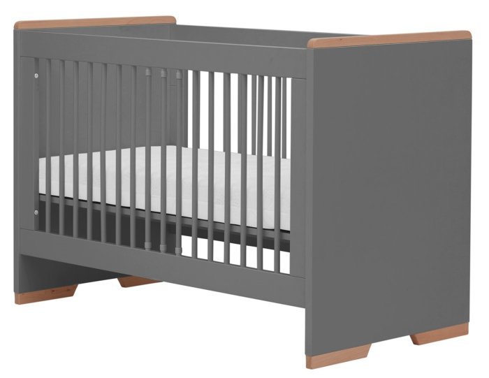 Pinio - Otroška postelja Snap - 60x120 cm - temno siva